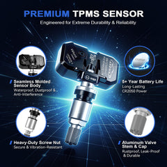 CARPMS in-car dashboard alert showing real-time tire pressure notification