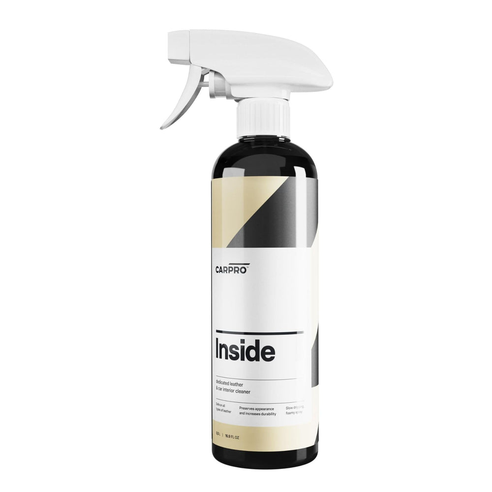 CARPRO inside front label showing product and volume, clear branding benefit