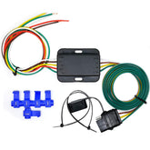 CARROFIX front view of converter showing compact housing and 4-flat plug, ensures easy trailer hookup