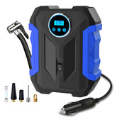 CARSUN front view showing compact portable inflator and controls for easy storage