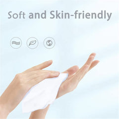 Cartisen folded tissue displaying compact dimensions for visor fit benefit