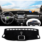 CARTIST front view of dash cover showing precise cutouts and fit benefits