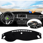 CARTIST front view of black dash cover showing fit and finish benefit