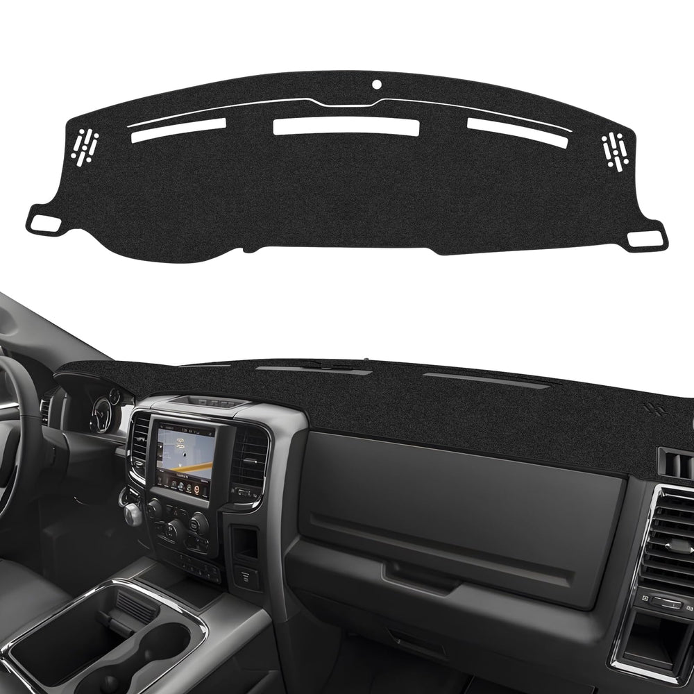 CARTIST dash cover front view showing clean OEM-style fit and UV protection