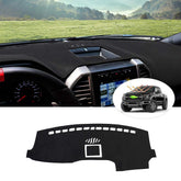 CARTIST front view of dash cover showing precise fit and protection