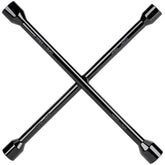 CARTMAN 14 inch cross wrench front view showing four socket heads and compact design for versatility