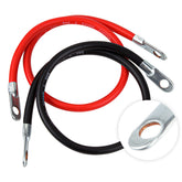 CARTMAN front view of 4 AWG 24-inch cable set showing connectors and jacket benefits
