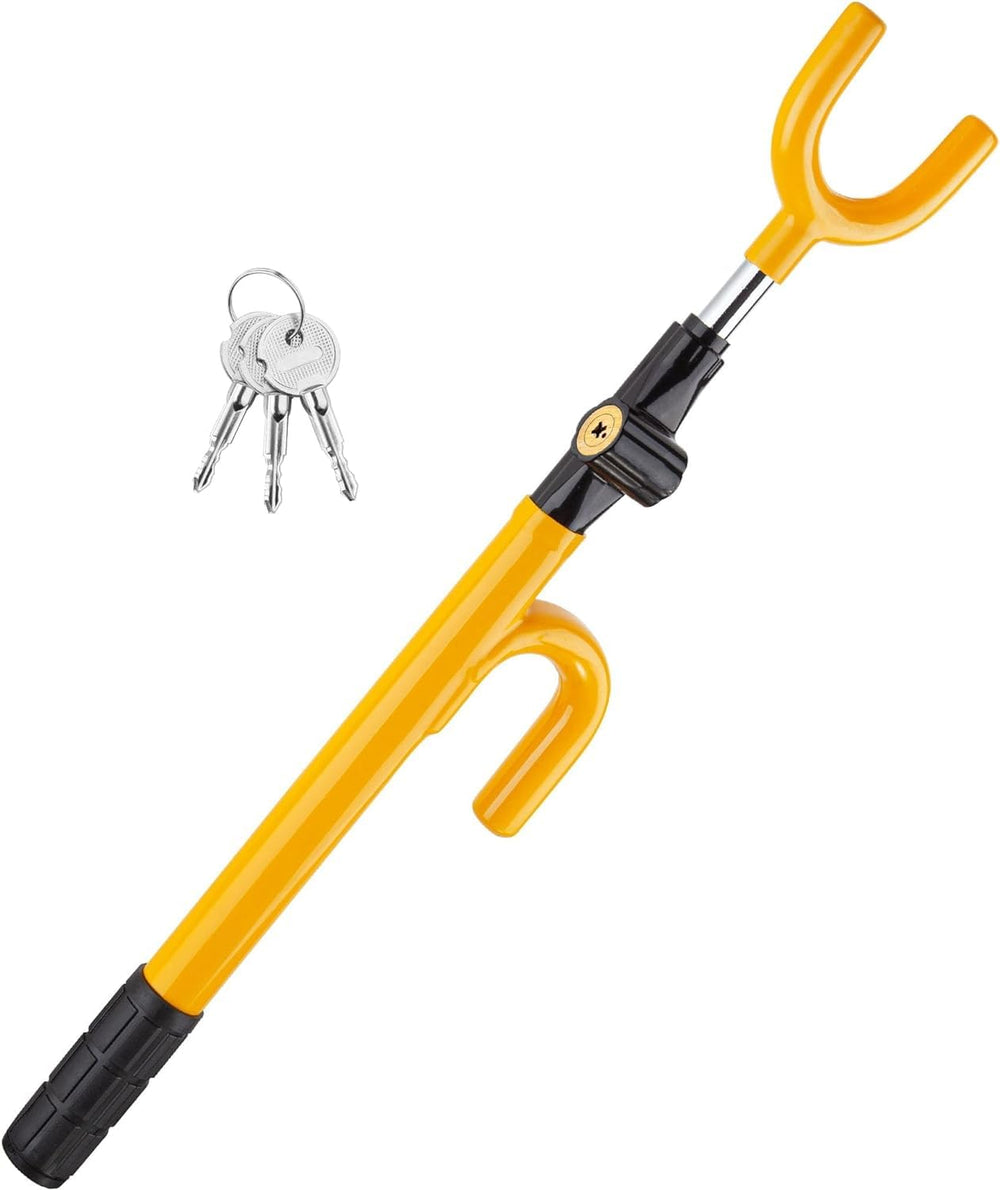 CARTMAN front view showing yellow anti-theft bar benefit visible deterrent