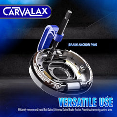 CARVALAX assortment of adapters and cups arranged for quick selection benefit