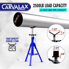 CARVALAX chrome adjustment tube detail for durable height changes