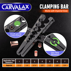 CARVALAX ergonomic handle held by a technician reducing hand fatigue during repeated use