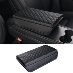 Carwiner front view of armrest cover showing neat fit and protection