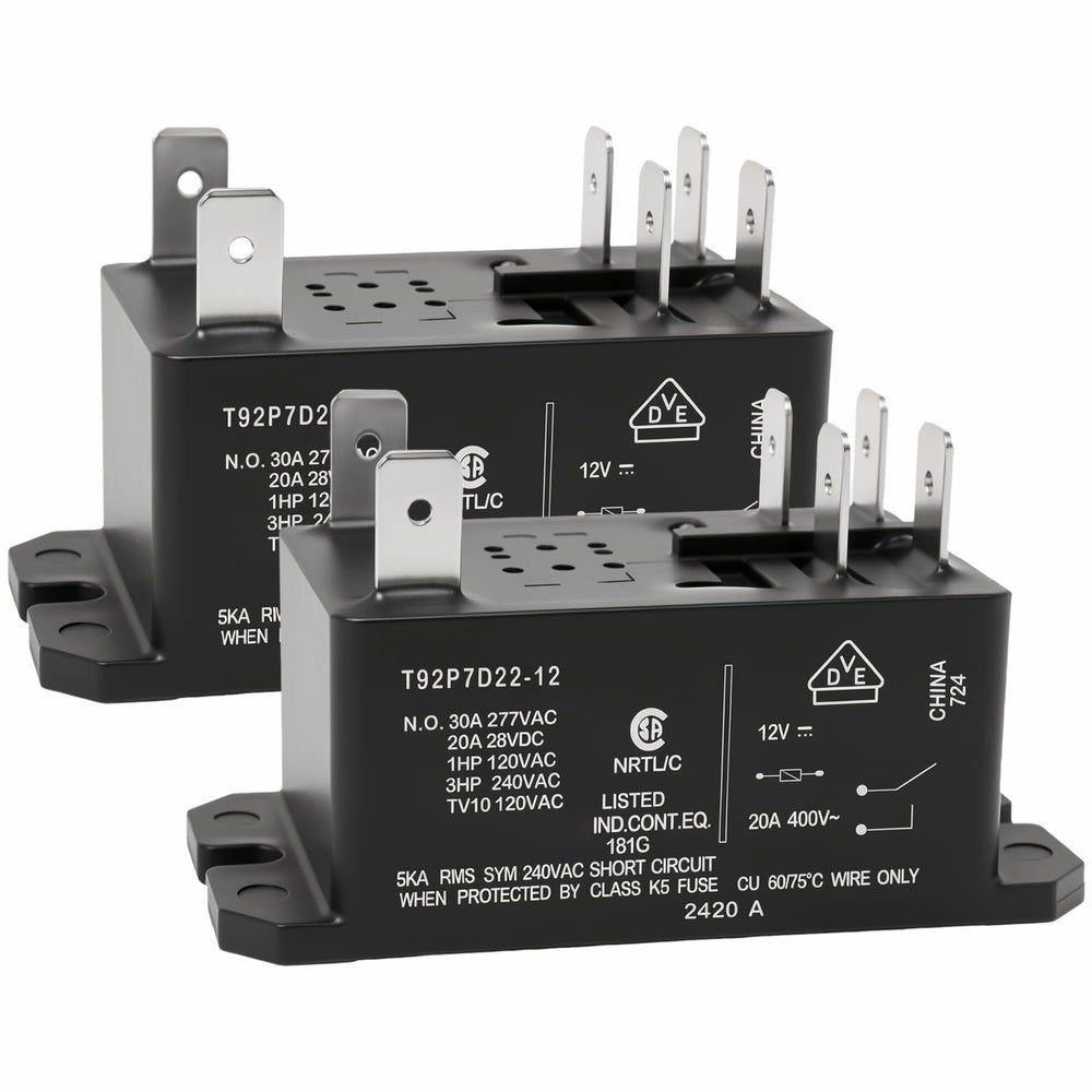 Casalytics relay front view showing label and mounting holes for secure installation