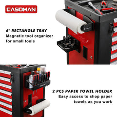 CASOMAN 6-inch tray with screws and bits, keeps small parts contained