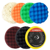 CASOMAN 7-inch kit front packaging showing full pad set and benefits