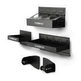 CASOMAN front view of full 4-piece set, organized workspace benefit