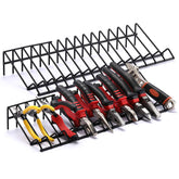 CASOMAN plier rack front view showing organized slots and compact footprint