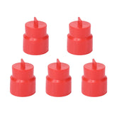 Casrram tailshaft cap plugs front view showing all five pieces and quick identification