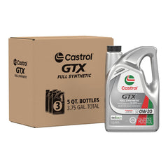 Castrol bottle front view showing brand and product for clear identification and trust