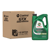 Castrol GTX high mileage front packaging showing label and 5 qt benefit