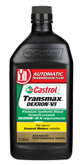 Castrol Transmax front packaging showing 1 quart bottle and clear labeling benefits