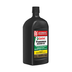 Castrol Transmax pouring into transmission funnel for smooth shifting benefit