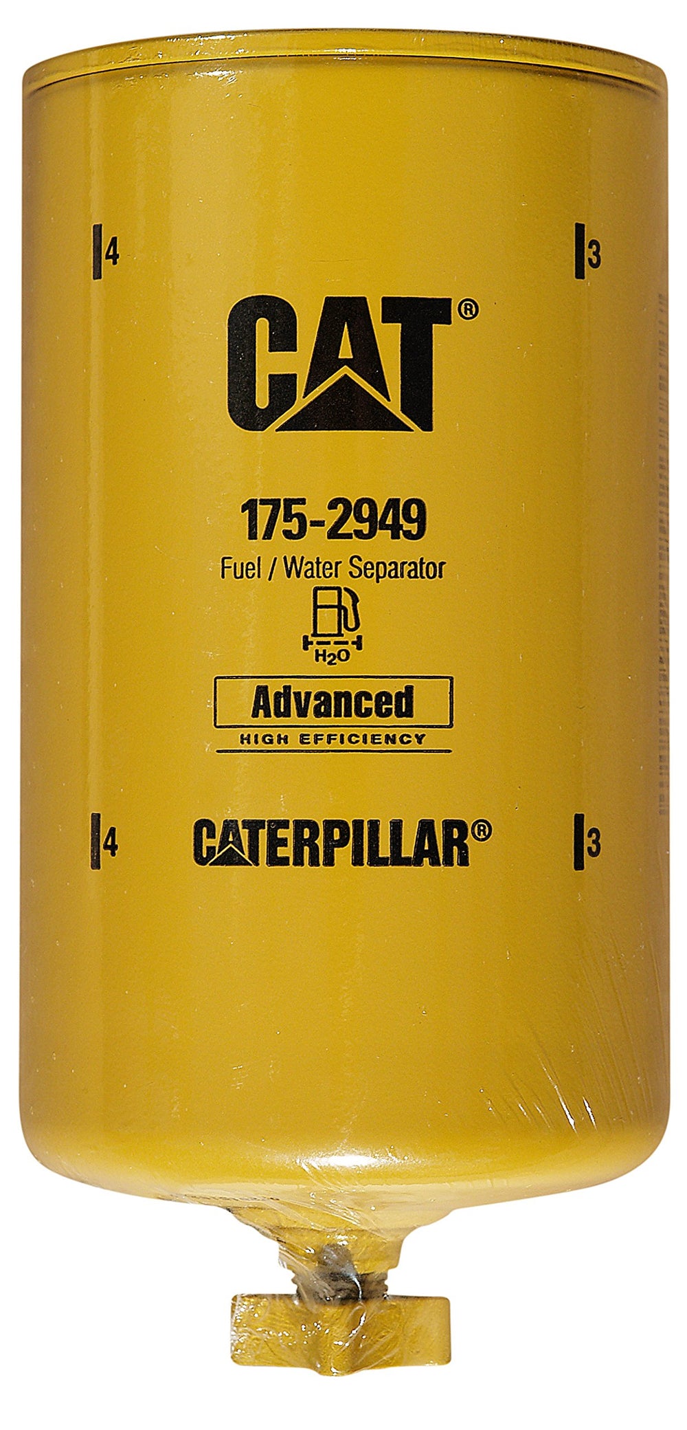 CAT 175-2949 front view showing label and fitment for quick identification and correct replacement