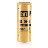CAT 1R0749 front view showing filter housing and model for quick identification and fit