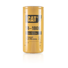 CAT 1R1808 front view showing label and spin-on design for quick fit