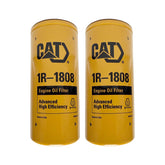 CAT 1R-1808 front view showing label and spin-on design for quick service