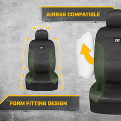 CAT seat covers installed in SUV showing upgraded interior look