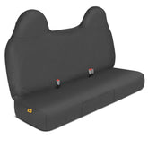 CAT front bench seat cover front view showing full coverage and protection