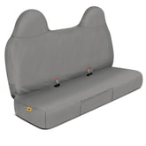 Cat front bench seat cover front view showing full protection and clean look