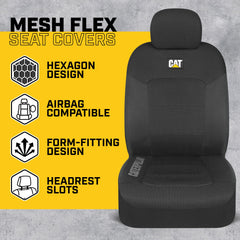 CAT MeshFlex breathable honeycomb mesh back improving airflow