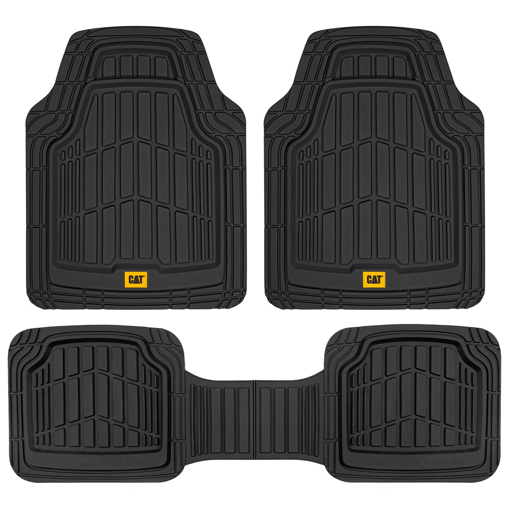 CAT ToughRide front mat top view showing deep-dish capture and protection