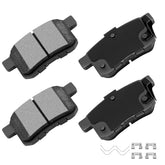 cci yu front view of rear brake pads showing fit and profile benefit quiet braking