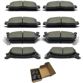CCTECHMASS packaging showing front and rear pads and included components benefit easy identification