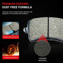 CCTECHMASS pad surface close-up displaying ceramic texture for consistent friction