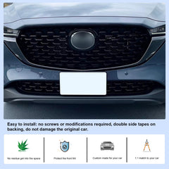 CDEFG installed on CX-5 with license plate illustrating tidy lower bumper