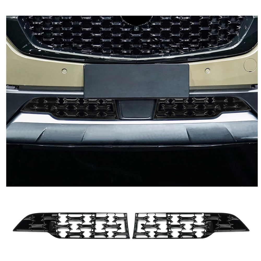 CDEFG front grill inserts front view showing sleek fit and refined appearance