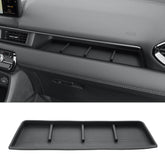 CDEFG front view of console organizer showing clean fit and improved storage benefit