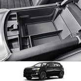 CDEFG front view console tray showing clean custom fit and added organization