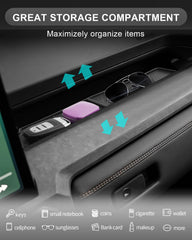 CDEFG tray installed in 2026 Tacoma console for organized cabin