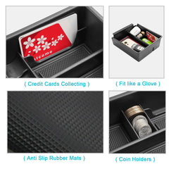 CDEFG removable rubber mats lifted for cleaning and quieter storage
