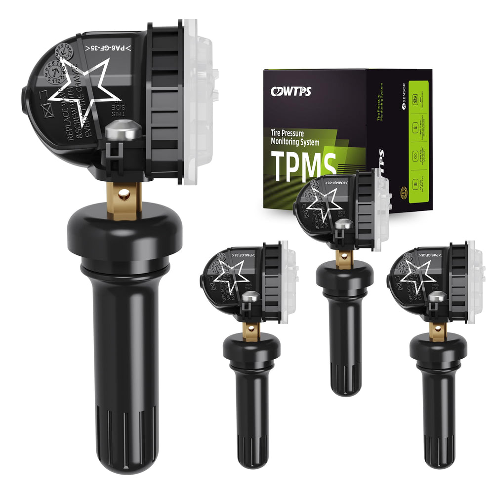 CDWTPS front packaging showing four 315MHz TPMS sensors and kit benefits