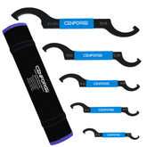 CENFORGE front view showing complete wrench set and pouch for organized transport