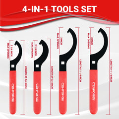 CENFORGE close-up of large wrench hook profile delivering secure collar engagement