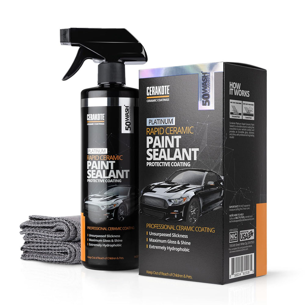 CERAKOTE front packaging 14 oz bottle showing product and benefits