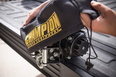 Champion Power Equipment drawstring detail ensuring a snug fit and wind resistance