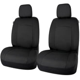 Champlus front seat covers front view showing full black protection and neat fit